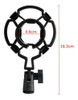 Kit Suporte Aranha Simples Shock Mount Pop Filter Microfone 6