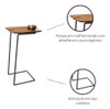 Mesa De Apoio Lateral Cinamomo Inclinato - Base Preto 3