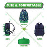 Mochila Para Niños Vaschy Dinosaurios Tridimensional Azul 4