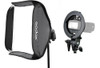 2 Softbox P/ Flash Speedlite Universal 60x60  + Tripé 0