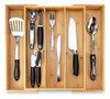 Pristine Bamboo - Organizador Ajustable De Cubiertos Para C. 0
