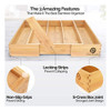 Pristine Bamboo - Organizador Ajustable De Cubiertos Para C. 5