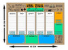 Quadro Planejador De Metal Semanal 29x40cm + Caneta - Mp13 3