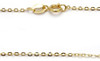 Cadena Basica Enchapada En Oro 18k 1mm 45cm 0