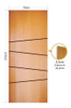 Folha De Porta 210x70cm Hdf Frisada Modelo 196 Mapaf Wt 2