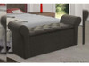 Recamier De Quarto Miami Suede Cinza Simbal 4