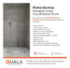 Rejilla Lineal Ducha 70cm Atrim Aqua Desague Acero Inca Bri 5