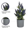 Wimesa Flores Artificiales De Lavanda De 14 Pulgadas De Alto 4