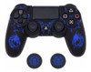 Combo Funda Y Thumb Grips Para Control De Ps4 (azul) 0