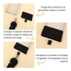 Correa Universal Colgante  Para Funda De Celular Negra 6