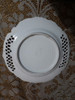 Plato Antiguo De Decoración En Porcelana Calada Impecable 2