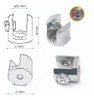 Soporte Para Estante Vidrio De 4 A 10 Mm Cromado X Par 1