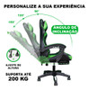 Cadeira Gamer Python Fly X12 Escritorio Ergonômica Verde 2