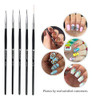 Winstonia 5 Pcs Nail Art Set Set Liner Striping Brushes Para 1