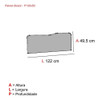Painel Divisor Para Estação De Trabalho P130x50 Jjwt 1