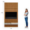 Painel Ripado Modular 1 Nicho 1 Prateleira Linea Bj 4