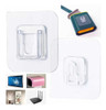 5 Super Gancho Adesivo Dupla Face Transparente Encaixe 6