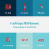 Filamento De Impresora 3d Flashforge Abs, 1.75mm (azul), Car 2