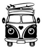Sticker Calcomanía Adhesivo Surf Kombi Combi Vw 0