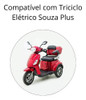 Pastilha De Freio Dianteiro Triciclo Elétrico Souza Plus 3