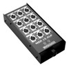 Kit 3 Painel 12 Vias Xlr Medusa Bandeja Com Conectores 3
