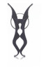 Pregador De Roupas P/ Varetas Grossas- Preto  24unds 0