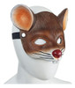 3d Mouse Meia Máscara Facial, Traje Cosplay Máscara Marrom 3