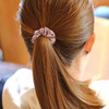24 Piezas De Gomas Para El Cabello De Saten Bandas Elastic 1