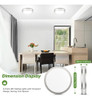 Luces De Techo Led De 36w 3600lm Super Brillante, Regulable 3