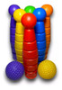 Juego De Bolos X6 N3 Mini Bowling Infantil Juguete Plástico 1 Juego De Bolos X6 N3 Mini Bowling Infantil Juguete Plástico 1