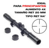 Mira Telescopica 4x20 Rifle Aire Comprimido 5.5 + Montajes 1