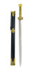 Espada Chinesa Preta Decorativa 65 Cm 0