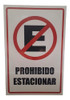 Cartel No Prohibido Estacionar 0