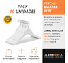 Perchas De Madera De Bebe Blancas  X 10 Unidades 2 Perchas De Madera De Bebe Blancas  X 10 Unidades 2