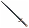 Espada Lagertha Lâmina Preta Vikings C/ Suporte De Parede 4