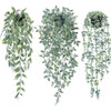 ~? Cewor Plantas Colgantes Artificiales, 3 Paquetes De Plant 0