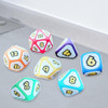 7x D4 D8 D10 D12 D20 Rpg Acessórios Para Sala De Aula Bar 4