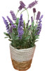 Maceta Chica Con Lavanda - Planta Artificial Decoracion 0
