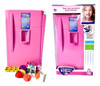 Mini Geladeira Infantil Cozinha Brinquedo Grande Menina Rosa 4