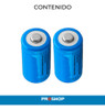 Kit X2 Pilas Baterias 16340 Cr123a 3.7v Litio Recargable! 3