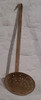 Antiguo Espumadera Metal Bronceado 20x60cm Como Foto 0