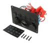 Painel Elétrico 5 Chaves 2 Usb Com Barco Voltímetro 6