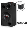Kit 16 Canto Médio Cantoneira Quadrada Permak De Som Caixa 4