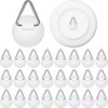 40 Piezas Colgador De Placa Adhesivo Colgador De Pared Adhes 0