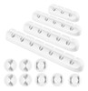 Coocat Clips Para Cables Blancos, 12 Paquetes De Soportes Pa 0
