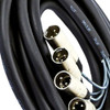 Multi Cabos Com Conectores Xlr 6 Vias - 12 Mts 3