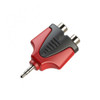 Adaptador Ficha 2 Rca H A Miniplug St 3.5 0