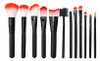 Sombra De Ojos De 12pcs Fundación Delineador Pinceles De Maq 1