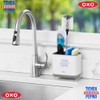 Organizador Bacha Escurridor Oxo Antigoteo Tienda Pepino Cocina Mesada Esponja Cepillo Escurre 2