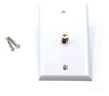 El Conector De La Pared Del Video Blanco Para El Cable Coax 1